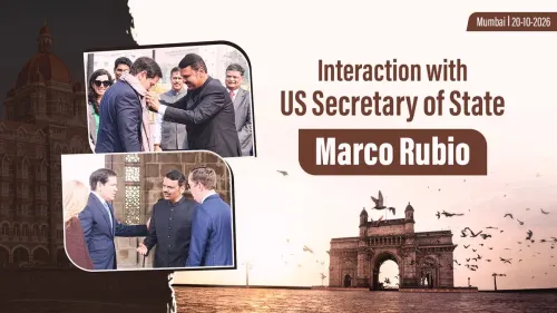 CM Fadnavis Hosts US Secy of State Rubio at Gateway of India