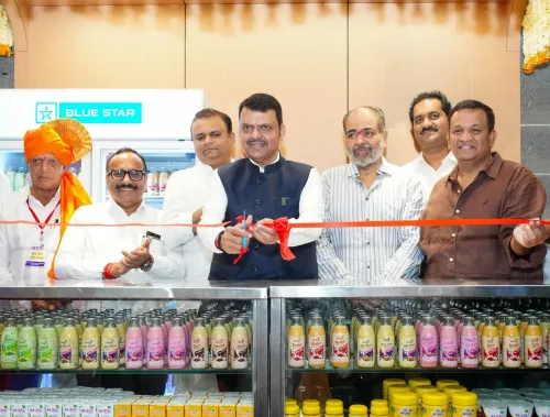 CM Fadnavis Inaugurates Warana Dairy Outlet at CSMT Metro