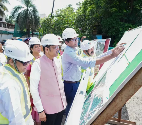 CM Fadnavis Inspects Mumbai Coastal Road Project North
