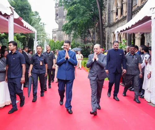 CM Fadnavis joins Independence Day flag hoisting at Bombay High Court