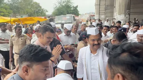 CM Fadnavis Joins Pandharpur Wari, Hails Bhakti Tradition