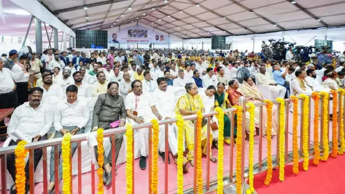 CM Fadnavis lays foundation for Annabhau Sathe memorial in Mumbai