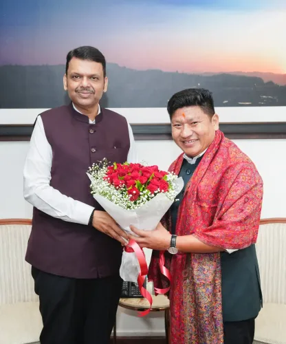 CM Fadnavis Meets Nepal MPs at Varsha Bungalow, Mumbai