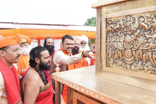 CM Fadnavis Performs Dhwajstambha Puja for Simhastha Kumbh 2027