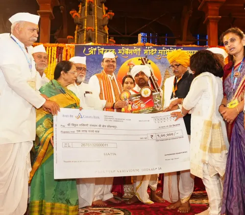CM Fadnavis presents Vitthal Nirmal Dindi Award 2026 at Pandharpur