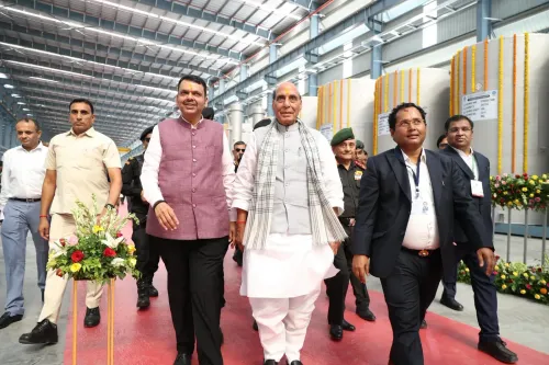 CM Fadnavis, Rajnath Singh Visit Shirdi Defence Plant
