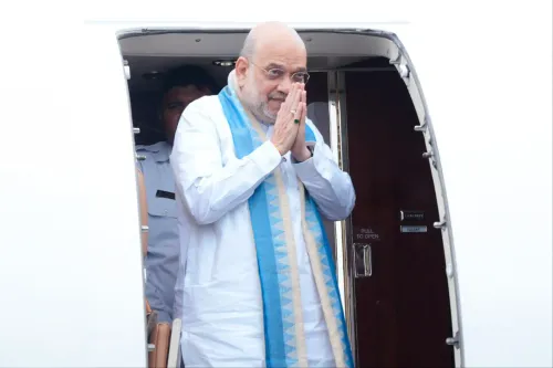 CM Fadnavis sees off Home Minister Amit Shah from Mumbai