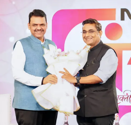 CM Fadnavis speaks at NDTV Marathi Manch event
