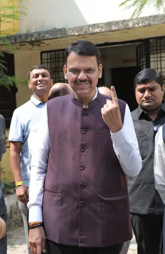 CM Fadnavis Votes in Nagpur Division Graduates' Poll