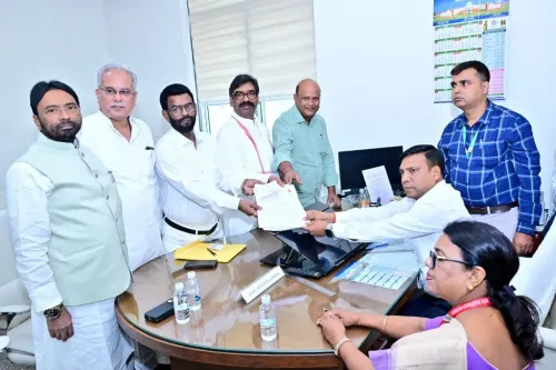 CM Hemant Soren Attends JMM, Congress RS Nomination Filing in Ranchi