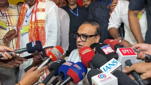 CM Himanta Addresses Media at Devi Visarjan Ghat, Pandu
