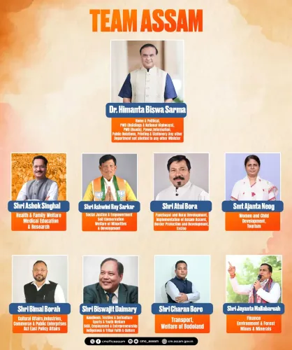 CM Himanta Biswa Sarma Allocates Portfolios to New Assam Ministers
