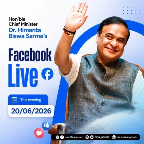 CM Himanta Biswa Sarma to go LIVE on Facebook at 6 PM