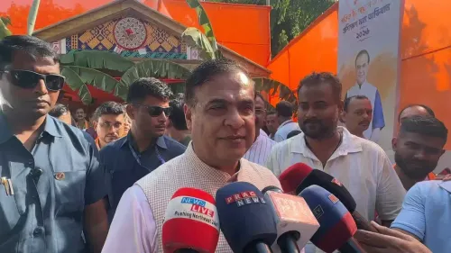 CM Himanta Briefs Media on Assam Flood Relief After SIRD Event