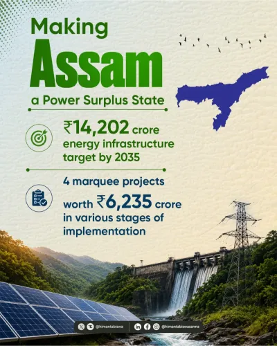 CM Himanta Eyes Power Surplus for Assam With ₹14,202 Cr Vision