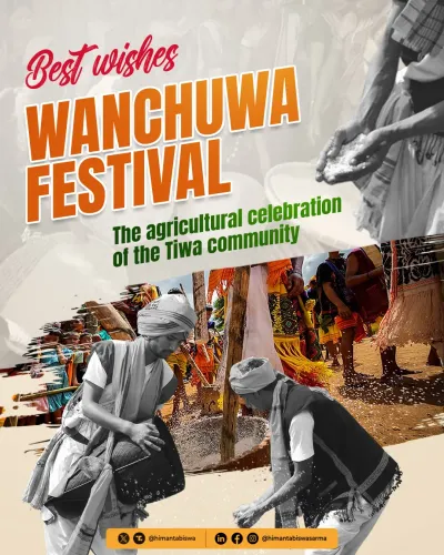 CM Himanta greets Tiwa community on Wanchuwa Festival