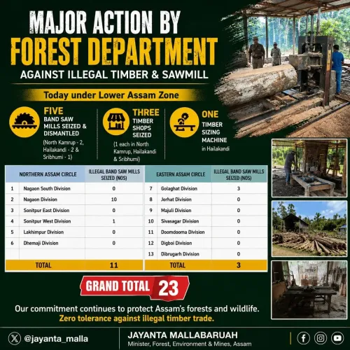 CM Himanta hails Assam's crackdown on illegal timber trade