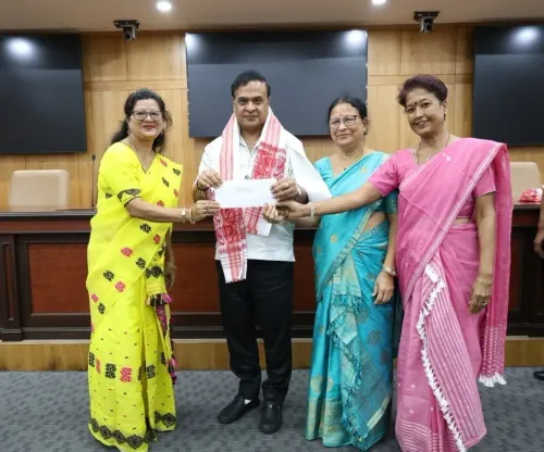CM Himanta Hands Over Grants to 50 Bodies in Jalukbari
