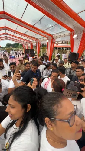 CM Himanta Joins Yoga Session, Connects With Assam Public