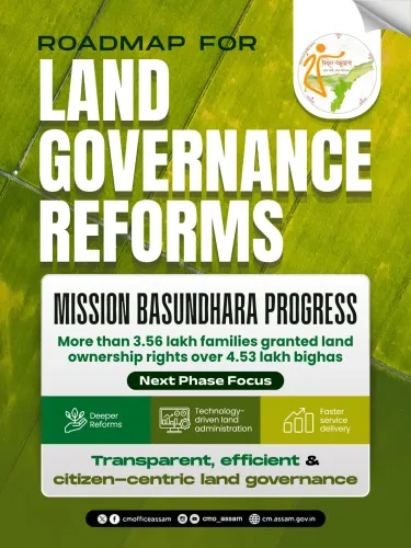 CM Himanta Leads Assam Into Next Phase of Land Reforms