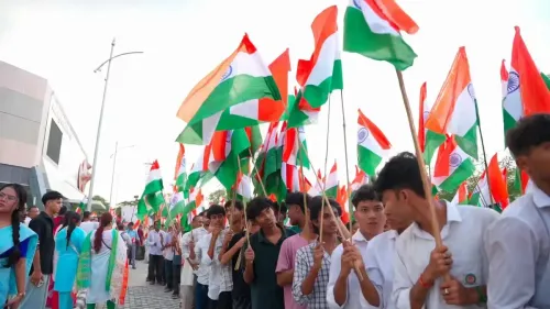 CM Himanta leads Tiranga procession through Guwahati streets