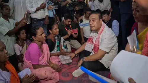 CM Himanta Meets Assam Flood-Hit Families, Vows Relief