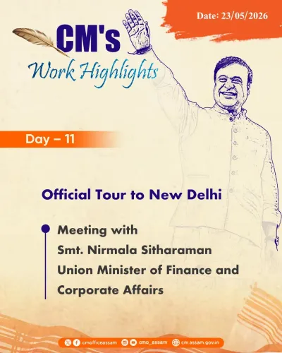 CM Himanta meets Finance Minister Sitharaman in New Delhi