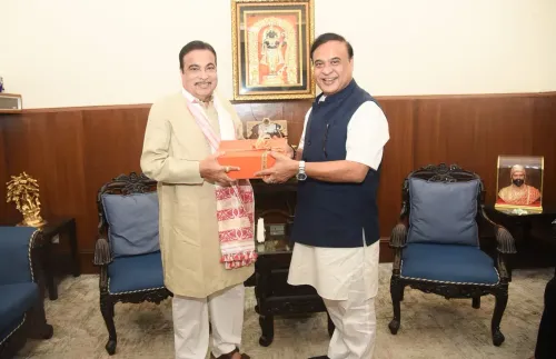CM Himanta meets Gadkari in Delhi on Assam connectivity