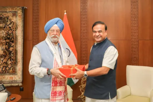CM Himanta meets Union Minister Hardeep Puri in New Delhi