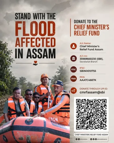 CM Himanta Opens Relief Fund for Assam Flood Victims