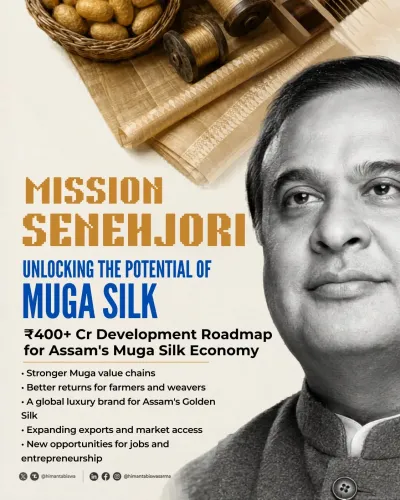 CM Himanta Pitches Muga Silk Global Push via Mission Senehjori