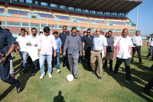 CM Himanta reviews Dibrugarh Assembly complex and sports hub progress