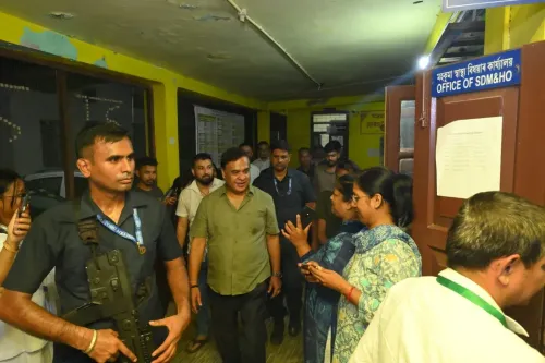 CM Himanta Reviews Flood-Hit Healthcare at Jorhat PHC