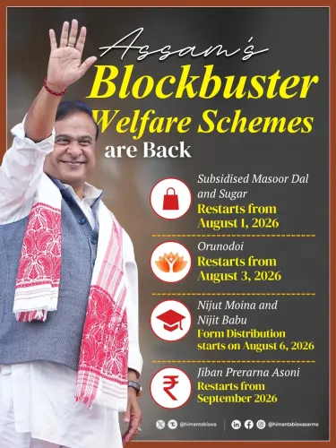 CM Himanta Revives Orunodoi, Key Welfare Schemes from August