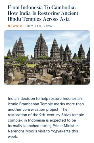CM Himanta Shares How India Restores Hindu Temples Across Asia