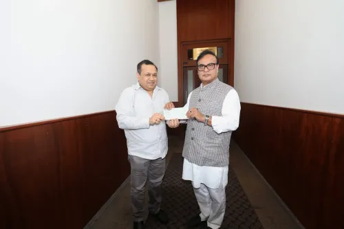 CM Himanta Thanks Abhijit Patowary for ₹15 Lakh Relief Fund Donation