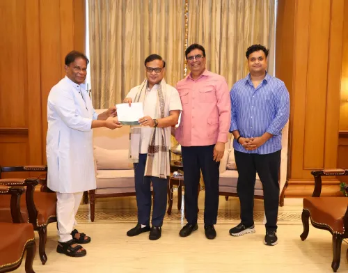 CM Himanta Thanks Dilip Ray for Assam Relief Fund Contribution