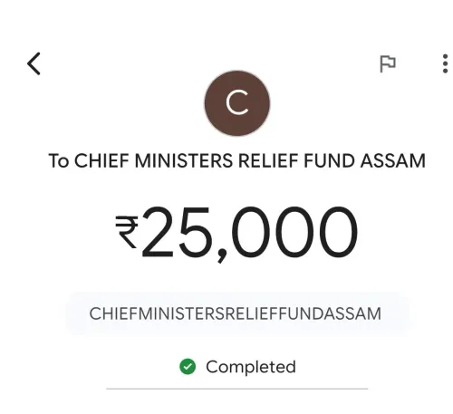 CM Himanta Thanks Donor, Shares Assam Flood Relief Fund Details