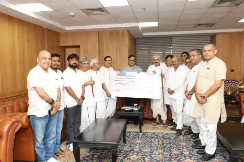 CM Himanta Thanks Satsang Chief for Assam Flood Relief Donation