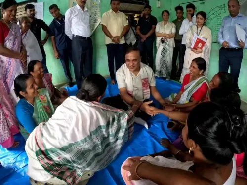 CM Himanta Visits Assam Flood Relief Camps, Orders Family-wise Loss Survey