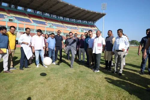 CM Himanta Visits Dibrugarh Assembly Site and Khanikar Stadium