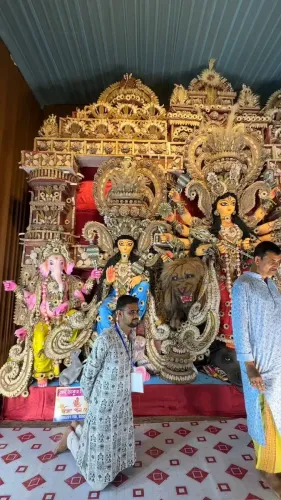 CM Himanta Visits Silchar, Marvels at Assam's Durga Puja Craft