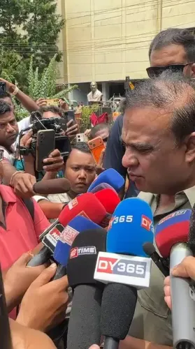 CM Himanta visits Sonari flood relief camp, vows full assistance