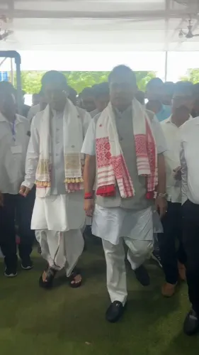 CM Himanta visits Sonowal's Dibrugarh home to condole brother's passing