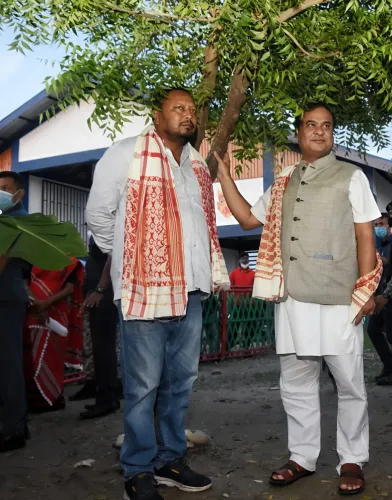 CM Himanta Wishes MLA Padma Hazarika on Birthday