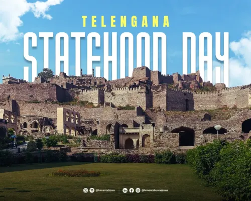 CM Himanta Wishes Telangana on Statehood Day