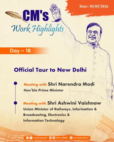 CM Himanta's Day 18 Work Highlights Posted by Assam CMO
