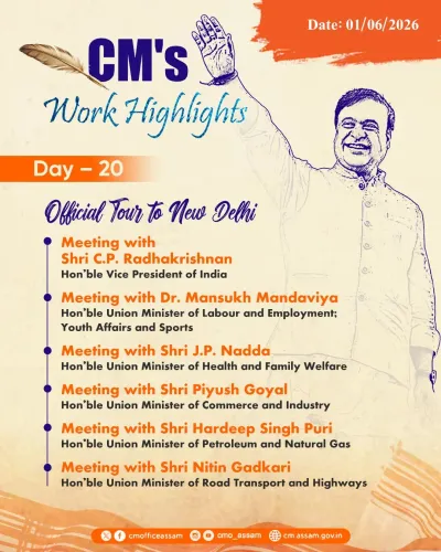 CM Himanta's Day 20 Engagements Highlighted by Assam CMO