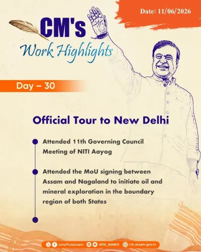 CM Himanta's Delhi Tour: NITI Aayog Meet & Assam-Nagaland MoU