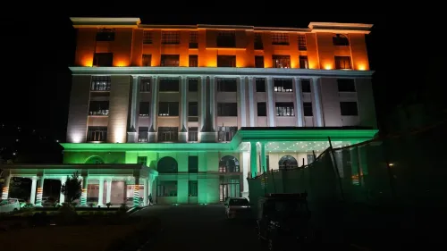 CM Himanta's tricolor-lit office ahead of Independence Day
